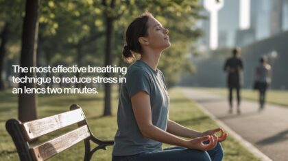 De meest effectieve ademhalingstechniek om stress in minder dan twee minuten te verminderen